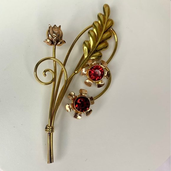 Van Dell Jewelry - Van Dell Co. Floral Spray Brooch